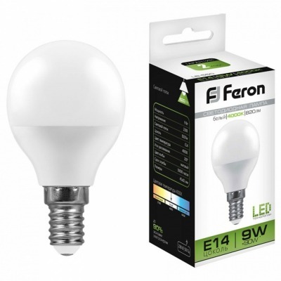 Лампа светодиодная Feron LB-550 E14 9Вт 4000K 25802 FE_25802