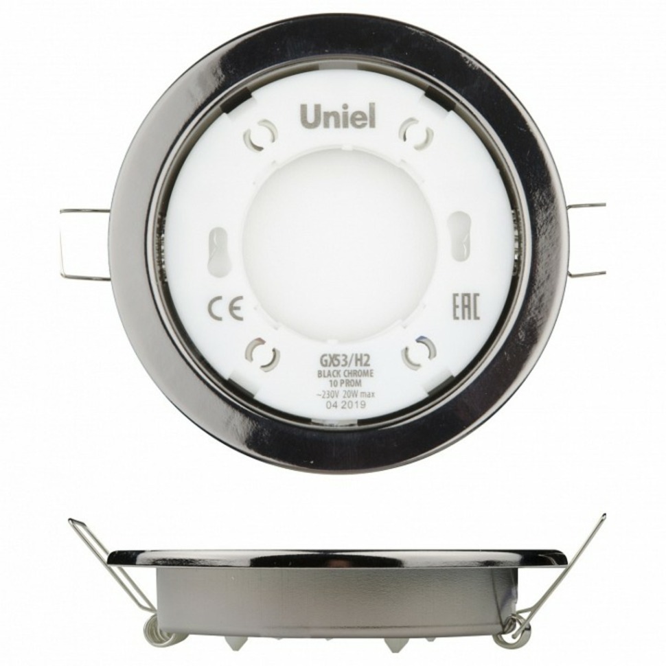Фото Встраиваемый светильник Uniel GX53-H2 UL-00005055 UL_UL-00005055 - интернет-магазин МегаТерем в Москве