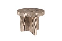 Стол журнальный Зебрано (Zebrano) d60*52см (TT-00015009)