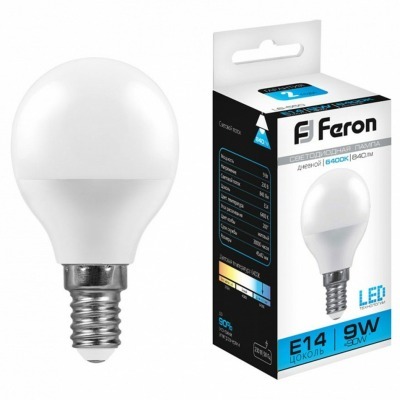 Лампа светодиодная Feron LB-550 E14 9Вт 6400K 25803 FE_25803