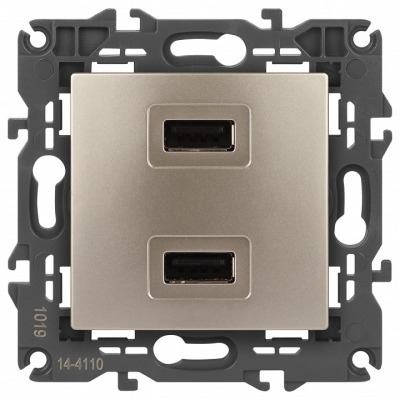 Розетка 2хUSB type A без ра...