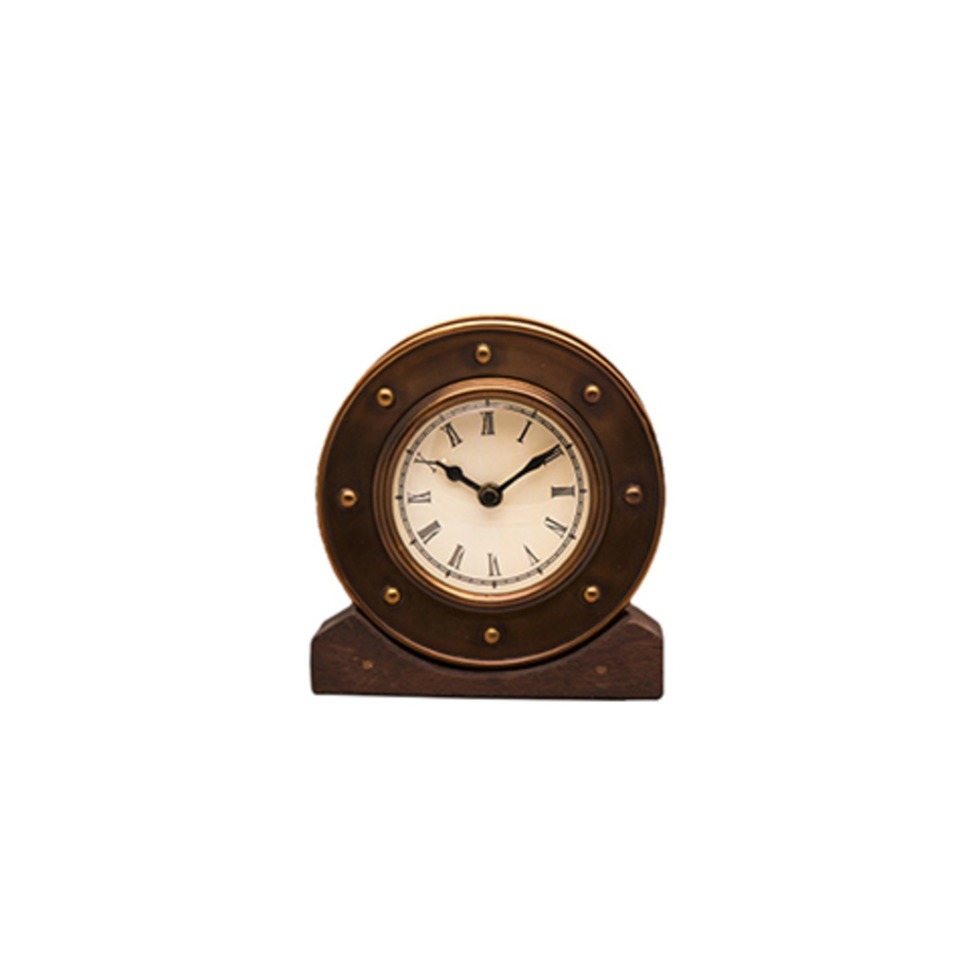 Фото Часы Алейн DTR2104 s/3Sm, 13, бронза, дерево, стекло, Bronze, RESTORATION HARDWARE - интернет-магазин МегаТерем в Москве