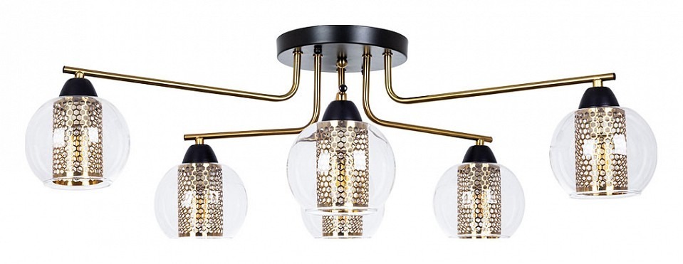 Фото Потолочная люстра Arte Lamp Manchester A7045PL-6BK AR_A7045PL-6BK - интернет-магазин МегаТерем в Москве