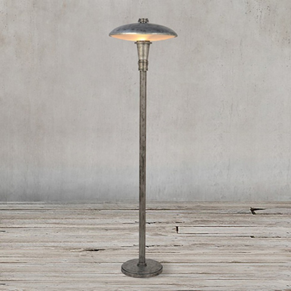 Фото Торшер TL20258-1ASB, металл, стекло, Antique silver with black sport, ROOMERS FURNITURE - интернет-магазин МегаТерем в Москве