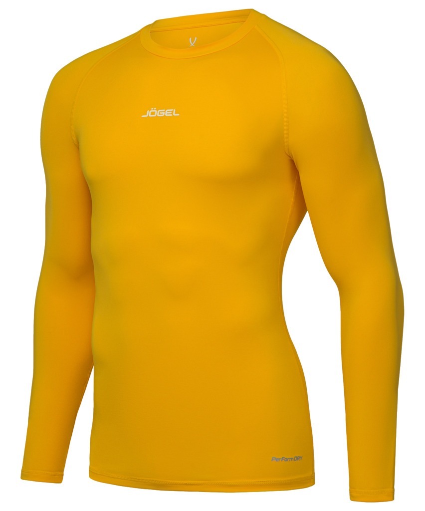 Фото Футболка компрессионная с длинным рукавом JOGEL CAMP PerFormDRY Baselayer LS Tee, желтый (2125149) - интернет-магазин МегаТерем в Москве