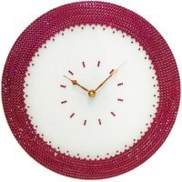 Картина Часы Ожерелье Фуксия с кристаллами Swarovski (2350)
