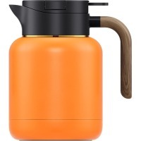 Термос MC'01D, 14, металл, керамика, BLACK/ORANGE, SAMADOYO