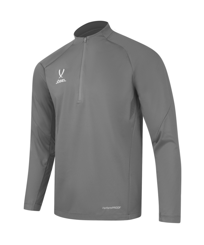 Фото Джемпер ветрозащитный JOGEL PREMIER PerFormPROOF 1/4 Zip Wind Top, серый (2123013) - интернет-магазин МегаТерем в Москве
