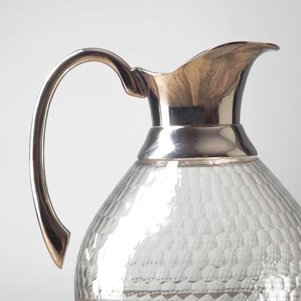 Фото Кувшин RO-6244/HMN, металл, стекло, chrom, ROOMERS TABLEWARE - интернет-магазин МегаТерем в Москве