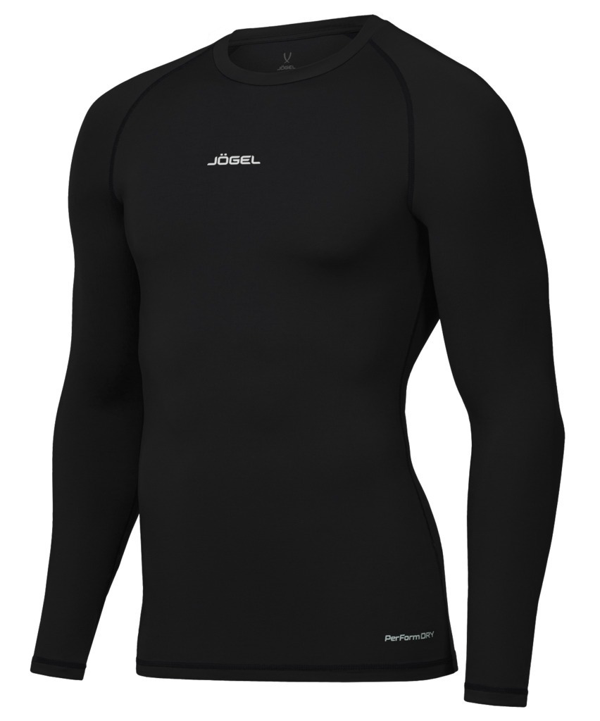 Фото Футболка компрессионная с длинным рукавом JOGEL CAMP PerFormDRY Baselayer LS Tee, черный (2128932) - интернет-магазин МегаТерем в Москве