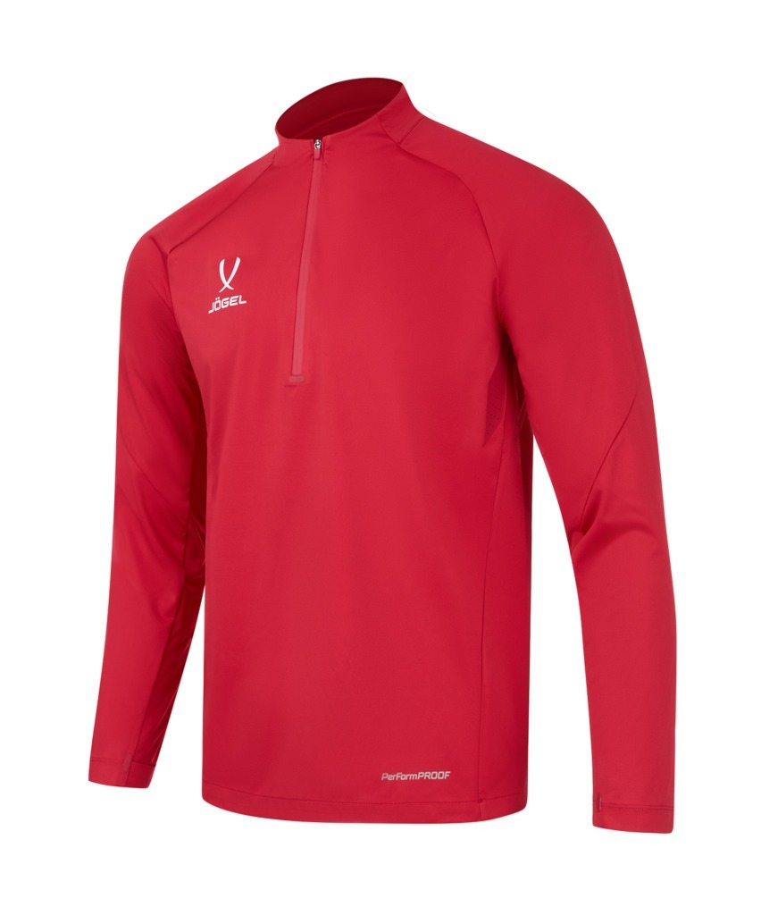Фото Джемпер ветрозащитный JOGEL PREMIER PerFormPROOF 1/4 Zip Wind Top, красный (2123027) - интернет-магазин МегаТерем в Москве