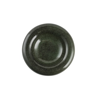 Тарелка E743-O-06159/6.5, 16,5 см, керамика, Green/black, ROOMERS TABLEWARE