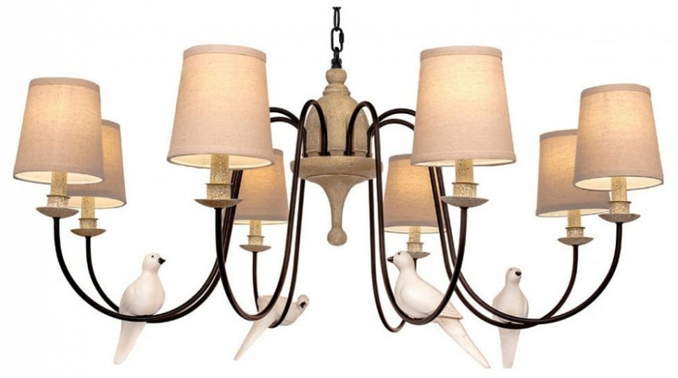Фото Подвесная люстра Loft it Birds LOFT1029A-8 LF_LOFT1029A-8 - интернет-магазин МегаТерем в Москве