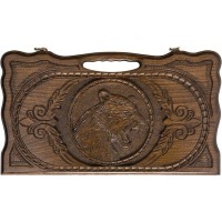 Нарды резные "Тигр" с ручкой 50, Haleyan (28803)