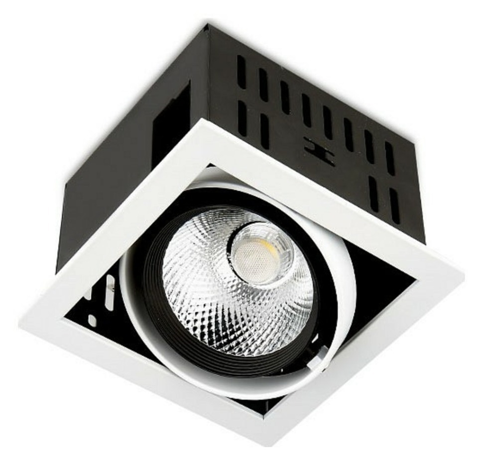 Фото Встраиваемый светильник Ambrella Light Cardano T811 BK/CH 12W 4200K AMBR_T811_BK_CH_12W_4200K - интернет-магазин МегаТерем в Москве