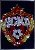 Картина Логотип ЦСКА с кристаллами Swarovski (2204)