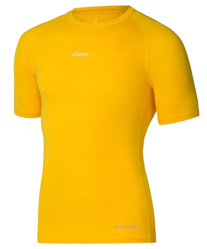 Фото Футболка компрессионная с коротким рукавом JOGEL CAMP PerFormDRY Baselayer SS Tee, желтый (2125188) - интернет-магазин МегаТерем в Москве