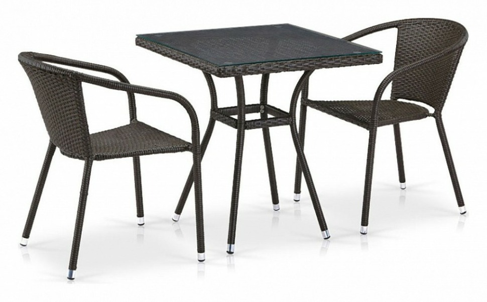 Фото Набор уличный T282BNT/Y137C-W53 Brown 2Pcs AFN_T282BNT_Y137C-W53_Brown_2Pcs - интернет-магазин МегаТерем в Москве