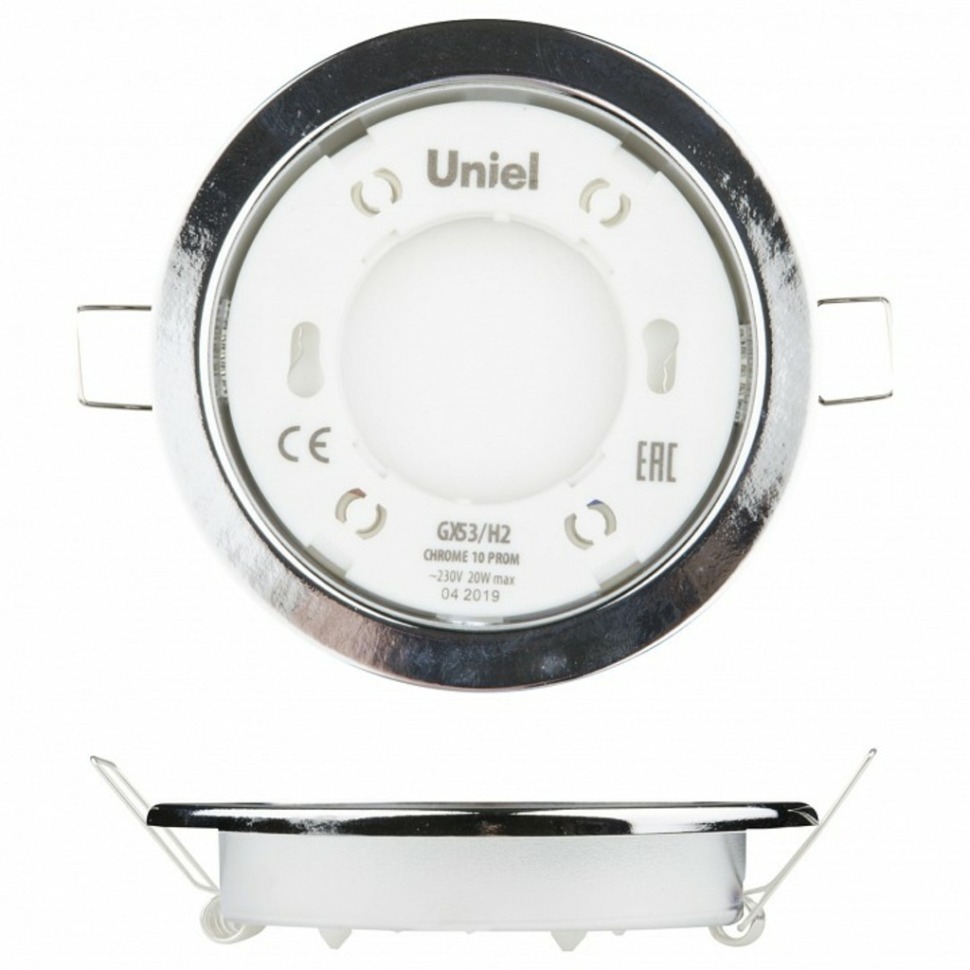 Фото Встраиваемый светильник Uniel GX53-H2 UL-00005052 UL_UL-00005052 - интернет-магазин МегаТерем в Москве