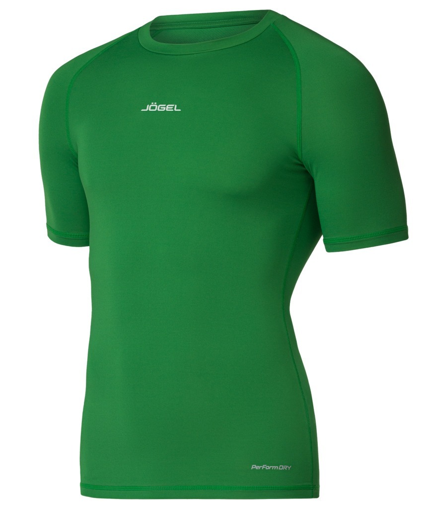 Фото Футболка компрессионная с коротким рукавом JOGEL CAMP PerFormDRY Baselayer SS Tee, зеленый (2125156) - интернет-магазин МегаТерем в Москве