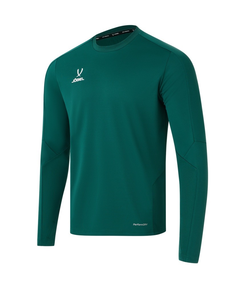 Фото Джемпер тренировочный JOGEL DIVISION PerFormDRY Pro Training Top, темно-зеленый (2120482) - интернет-магазин МегаТерем в Москве