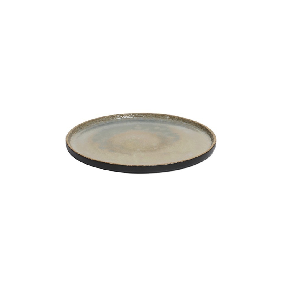 Фото Тарелка L9423-ST-IVES-B(BS-BLACK), 20,5 см, каменная керамика, Brown, ROOMERS TABLEWARE - интернет-магазин МегаТерем в Москве