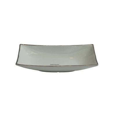 Блюдо декоративное серое 30*15*6см (TT-00008712)