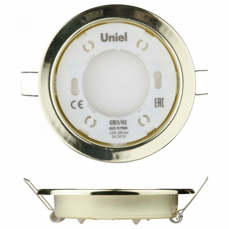 Фото Встраиваемый светильник Uniel GX53-H2 UL-00005053 UL_UL-00005053 - интернет-магазин МегаТерем в Москве