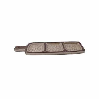Менажница 322802, ручная работа/каменная керамика, beige, ROOMERS TABLEWARE
