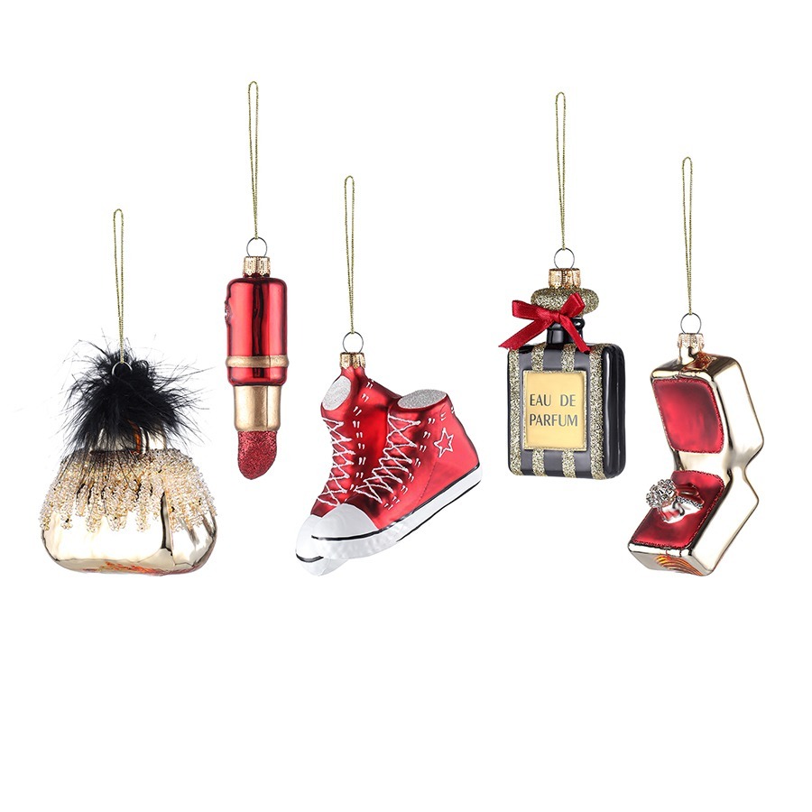 Фото Набор ёлочных украшений vogue из коллекции new year essential, 5 шт. (79398) - интернет-магазин МегаТерем в Москве