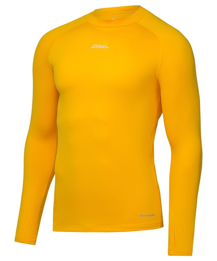 Фото Джемпер компрессионный утепленный JOGEL CAMP PerFormDRY Baselayer Top Warm, желтый (2126296) - интернет-магазин МегаТерем в Москве