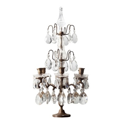 Подсвечник 420/CH06, бронза, стекло, mixed, ROOMERS FURNITURE