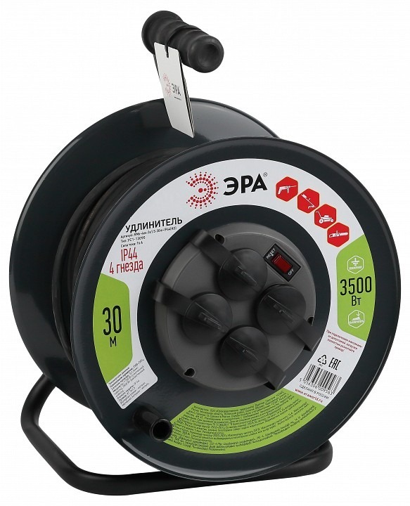 Фото Удлинитель Эра  RMx-4es-3x1.5-30m-IP44(KG) ER_B0046844 - интернет-магазин МегаТерем в Москве