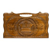 Нарды резные "Корона" с ручкой 40, Haleyan (28807)