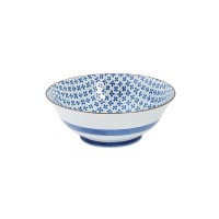 Чаша 2097Т, 19 см, фарфор, white, blue, TOKYO DESIGN