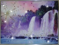 Картина Долина Водопадов с кристаллами Swarovski (1092)