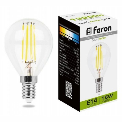 Лампа светодиодная Feron LB-515 E14 15Вт 4000K 38250 FE_38250