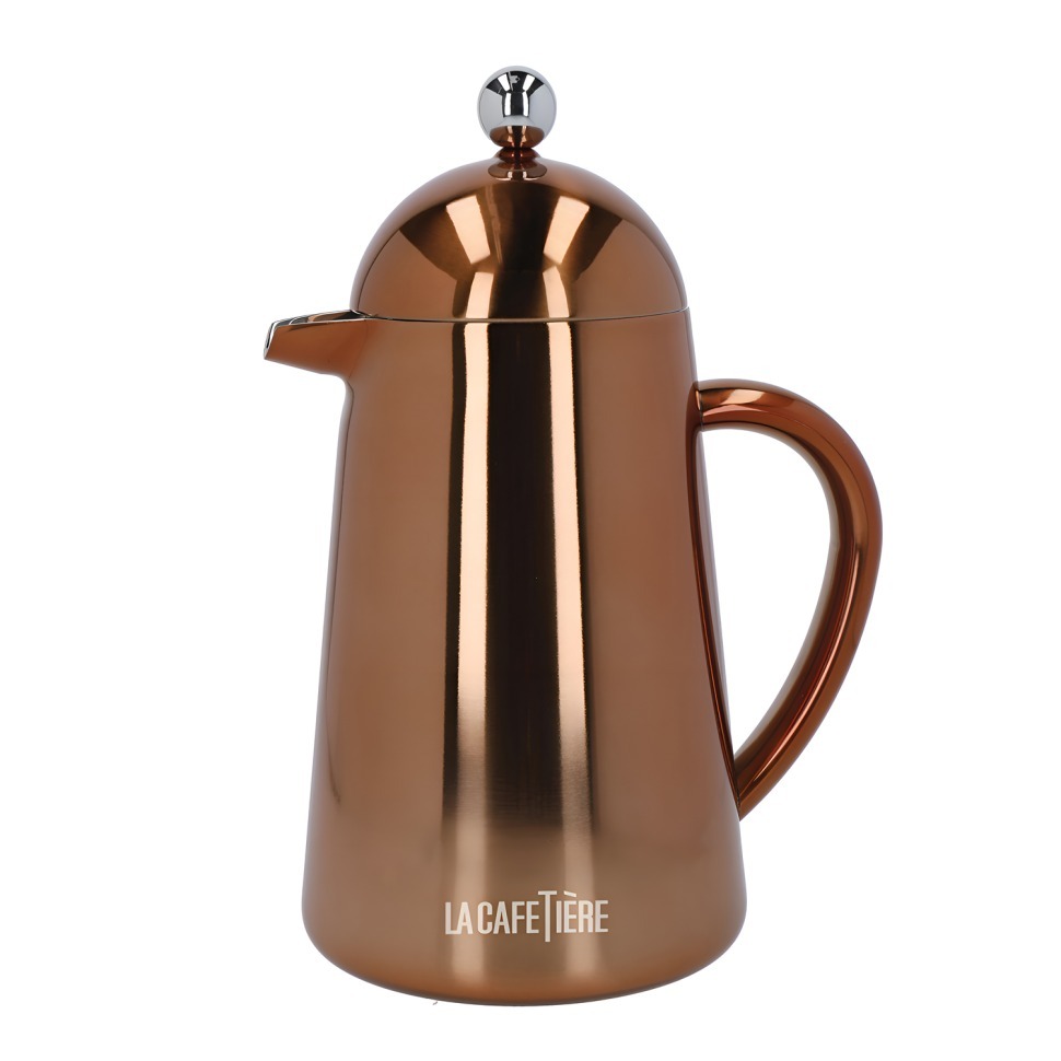 Фото Кофейник Havana с двойными стенками, на 8 чашки La Cafetière, нерж/сталь COPPER LCTHERM8CPCOP - интернет-магазин МегаТерем в Москве