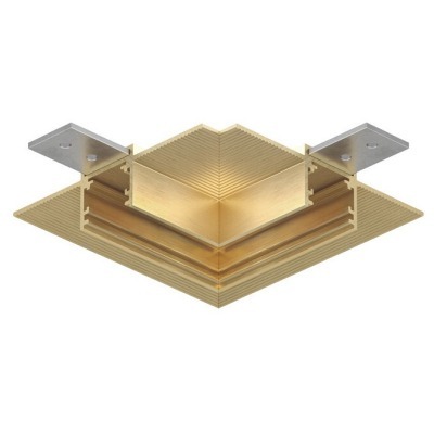 Соединитель угловой L-образный для треков встраиваемых Denkirs SHINE HIDE TR5705-SB DK_TR5705-SB