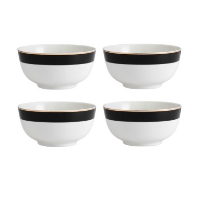 Набор из 4 пиал для хлопьев фарфоровые Luxe Deco 14 см Mikasa MKLDBOWLPK4