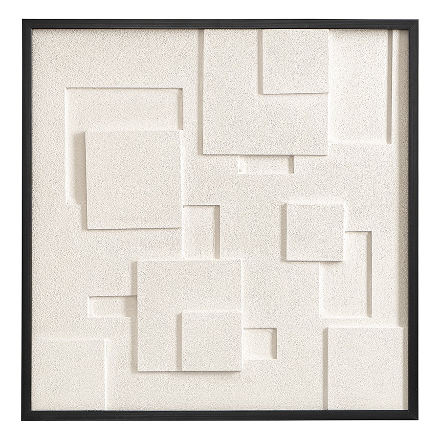 Фото Панно декоративное с эффектом 3d minimalism square, с черной рамой, 60х60 см (76495) - интернет-магазин МегаТерем в Москве