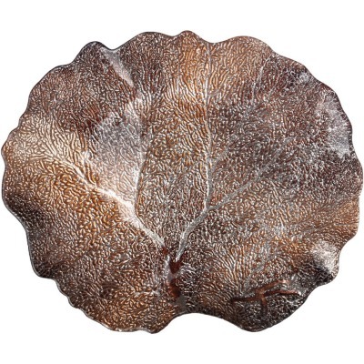 Блюдо crown  brown 33х28х3 ...