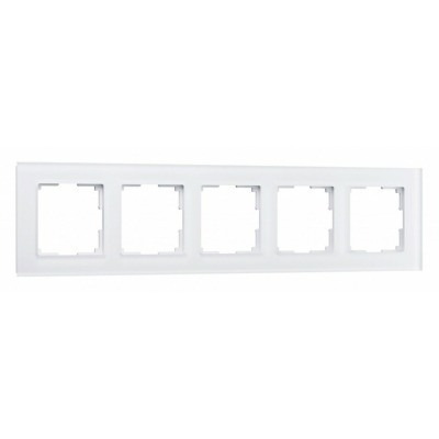 Рамка на 5 постов Werkel Favorit (белый матовый) W0051105 WRK_a051287