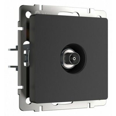 ТВ-розетка оконечная без рамки Werkel черный матовый W1183008 WRK_a051612