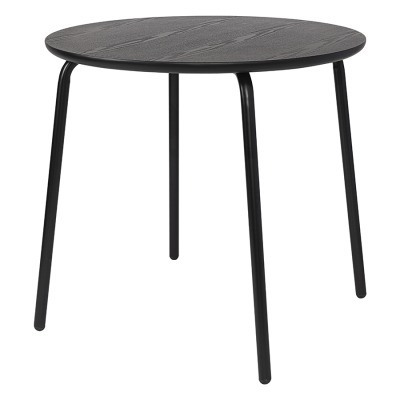 Стол обеденный round, D80 см, черный (77794)