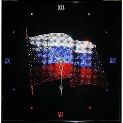 Картина Часы Флаг России с ...
