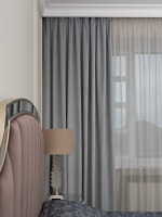 Портьера Шелк (Silkу) 30 голубая димаут 275*260 (TT-00016725)