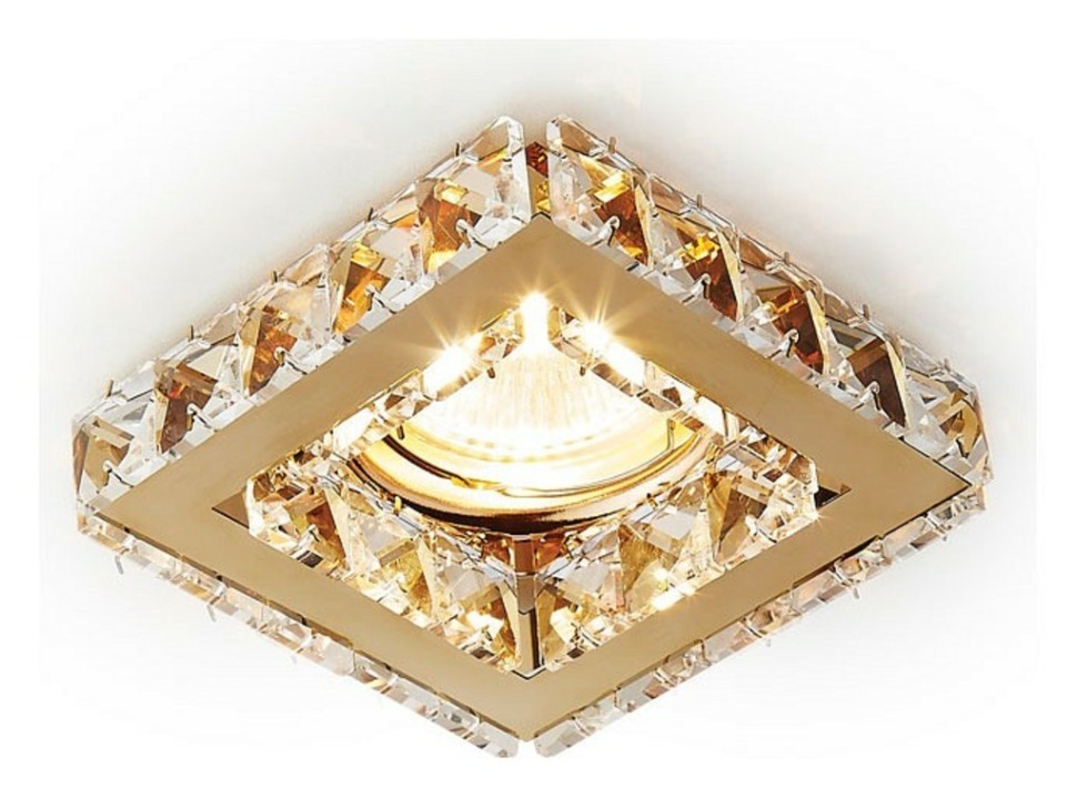 Фото Встраиваемый светильник Ambrella Light Crystal K110 K110 CL/G AMBR_K110_CL_G - интернет-магазин МегаТерем в Москве