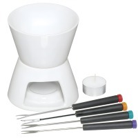 Набор для приготовления шоколадного фондю с 4 вилками KitchenCraft KC KCFONCHOC