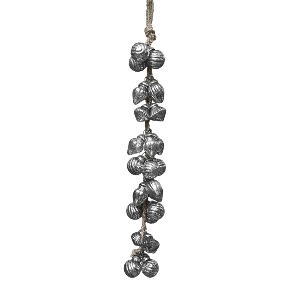 Фото Елочная игрушка NR-AM-46, стекло, Antique silver, ROOMERS FURNITURE - интернет-магазин МегаТерем в Москве